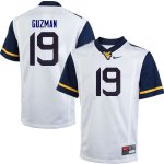 Men's West Virginia Mountaineers NCAA #19 Noah Guzman White Authentic Nike Stitched College Football Jersey YK15A76KH